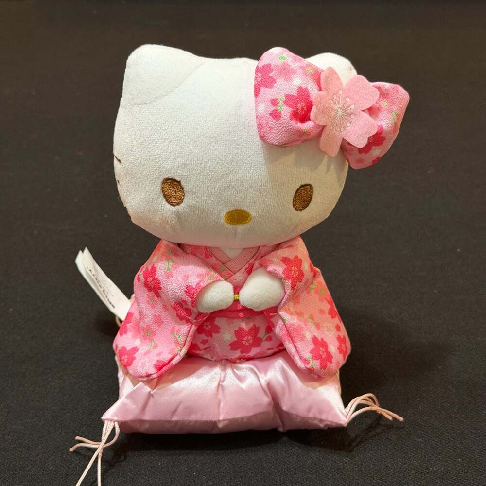 Sanrio Hello Kitty Sakura Kimono Series Sitting Plush Doll